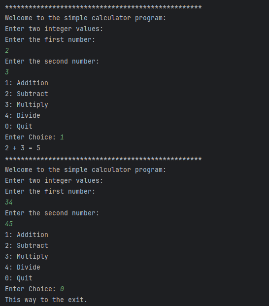 Expected Output